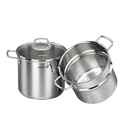 MARMITTE À SPAGHETTI KORKMAZ 5L INOX A1523