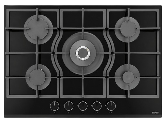 Plaque de Cuisson Encastrable Infinity H7011P07B 5 Feux 75Cm Noir