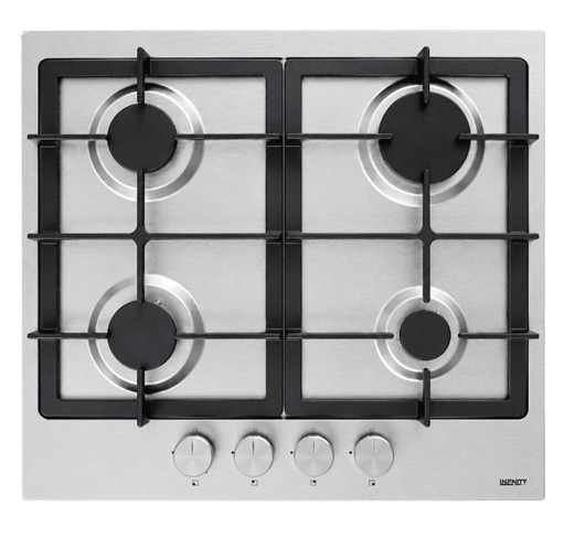 Plaque de Cuisson Encastrable Infinity H6501P27IS 4 Feux 60Cm Inox