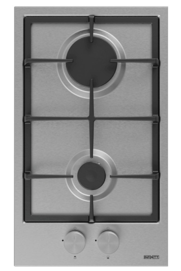 Plaque de Cuisson Encastrable Infinity H3101P07IS 2 Feux 30Cm Inox