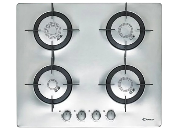 PLAQUE DE CUISSON CANDY 4 FEUX INOX A GAZ CFX64P